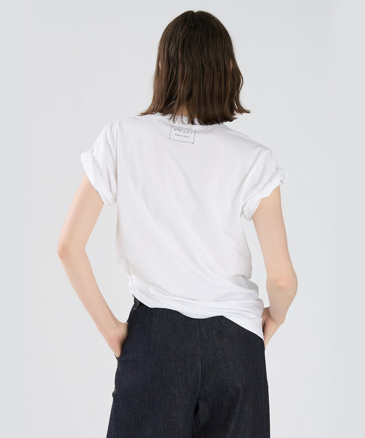 To b. by agnès b. Fairy T オーガニックコットン 半袖 アーティストTシャツ ホワイト