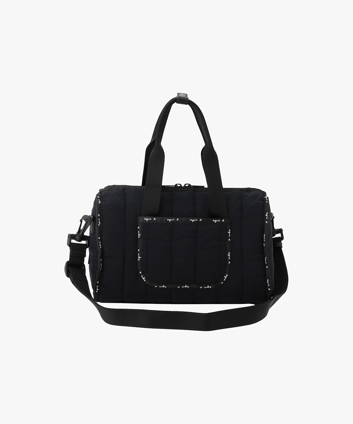 VOYAGE ウィメンズ バッグ＆ウォレット ナイロン 2way ミディアム ボストンバッグ "Monaco" ABS11-01 ブラック