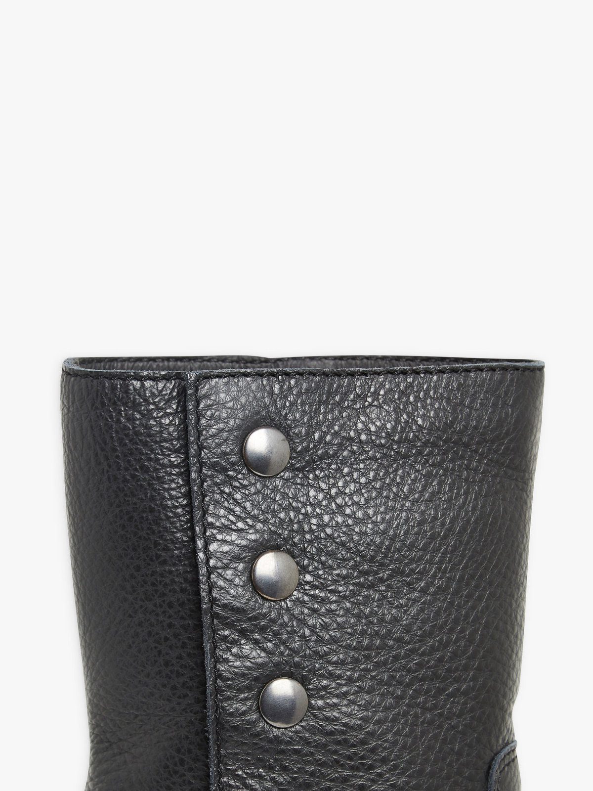 FEMME ウィメンズ レザー スナップボタン ブーツ ”New Pression” ブラック