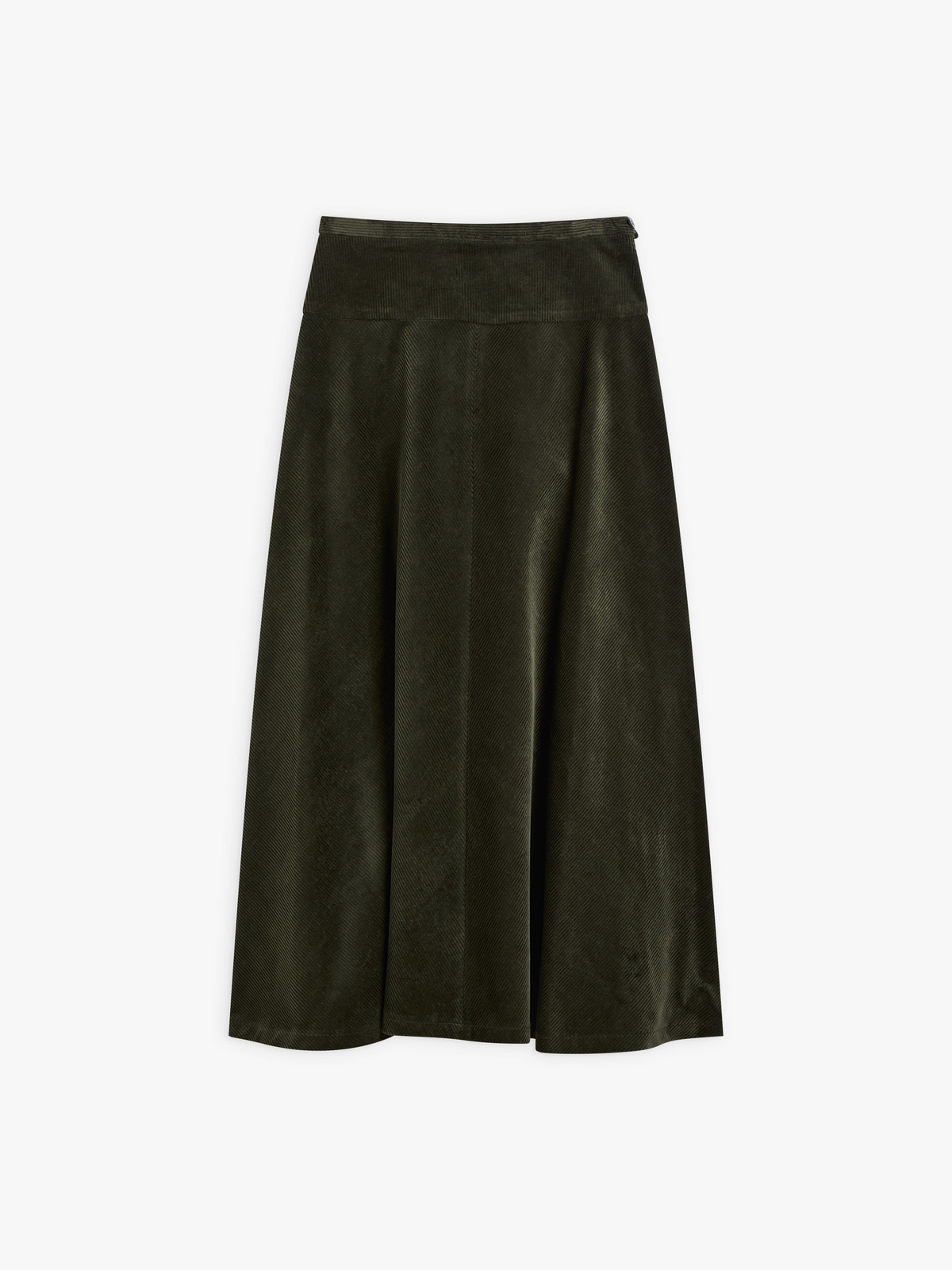 FEMME ウィメンズ 【Outlet】UR88 JUPE コーデュロイフレアロングスカート カーキ