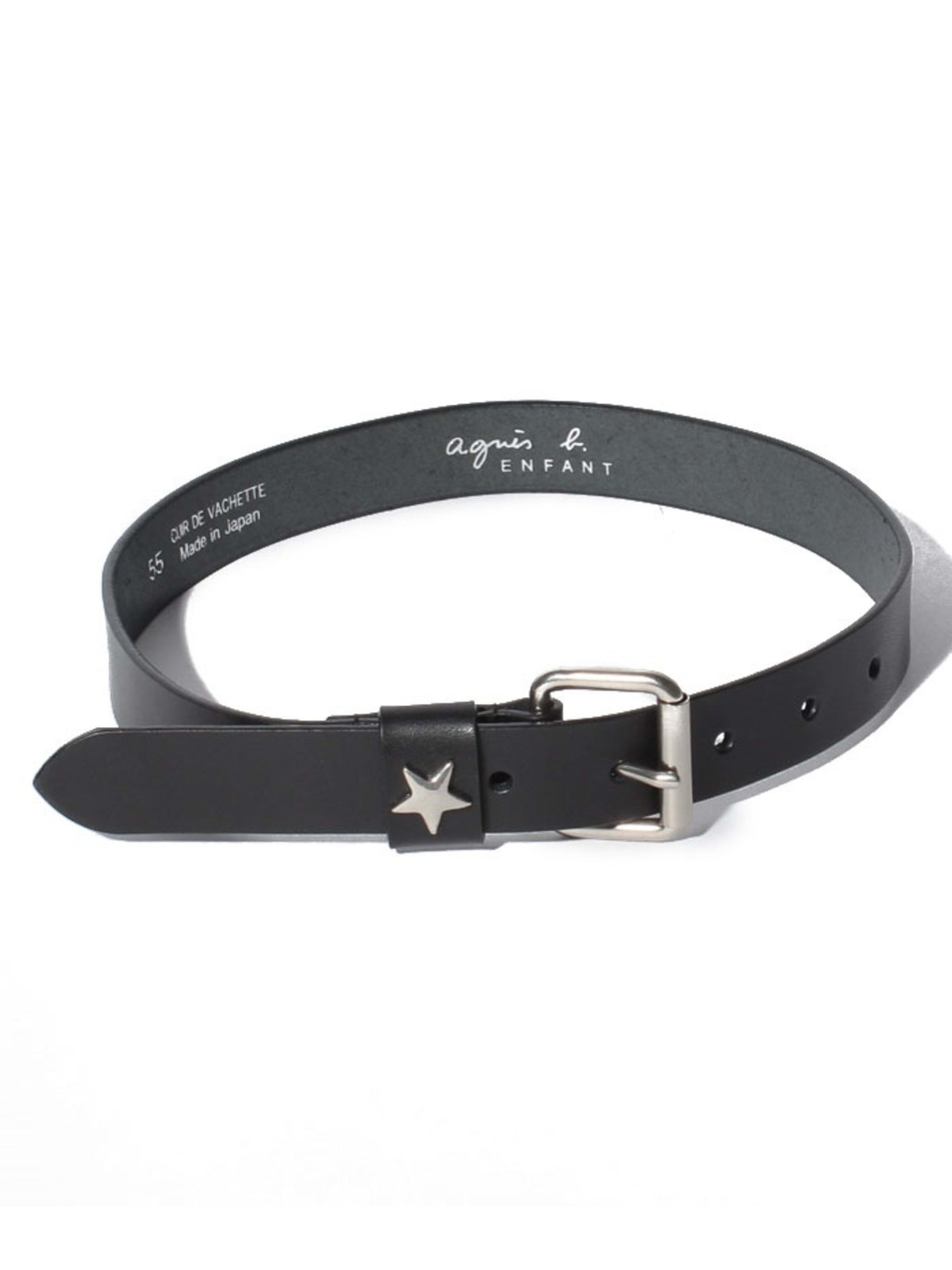 ENFANT ユニセックス キッズ レザーベルト ブラック