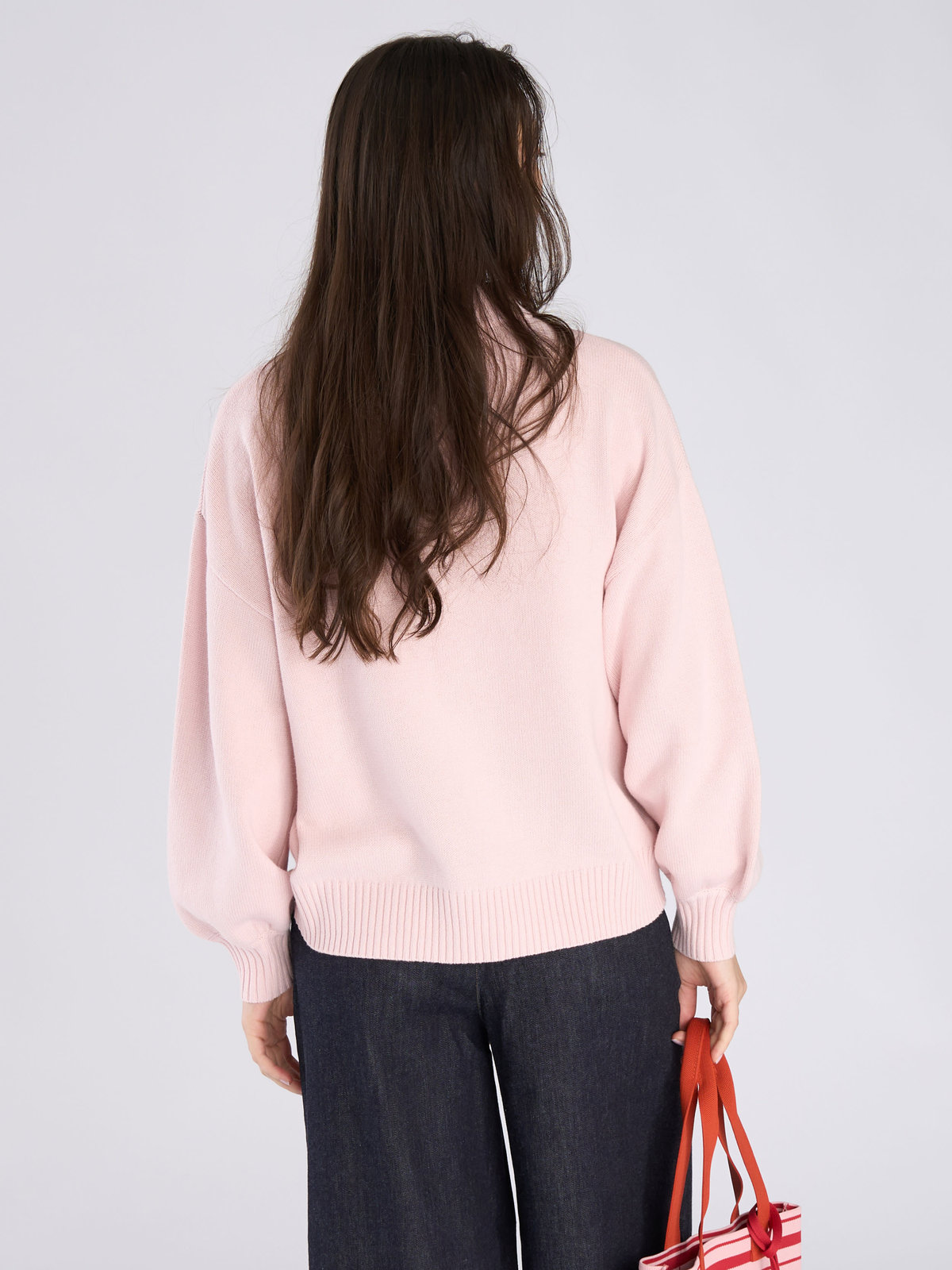 To b. by agnès b. ソフトニット プルオーバー ピンク