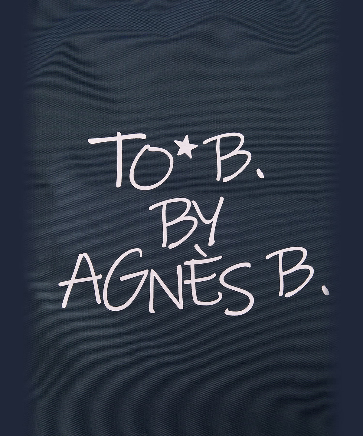 To b. by agnès b. マルチカラー ロゴ トート セット ネイビー