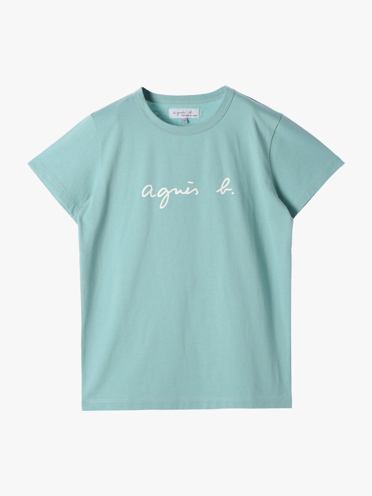 FEMME ウィメンズ ロゴプリント コットン 半袖 Tシャツ "Brando" ライトグリーン