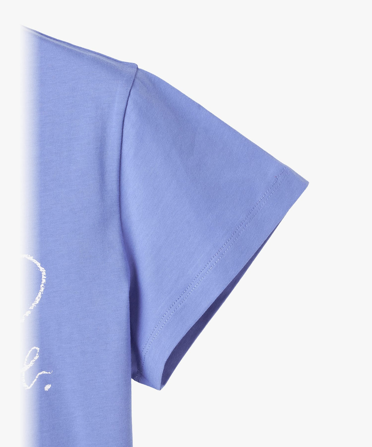 FEMME ウィメンズ "b."ロゴ ハート プリント コットン 半袖 Tシャツ "Brando" ブルー