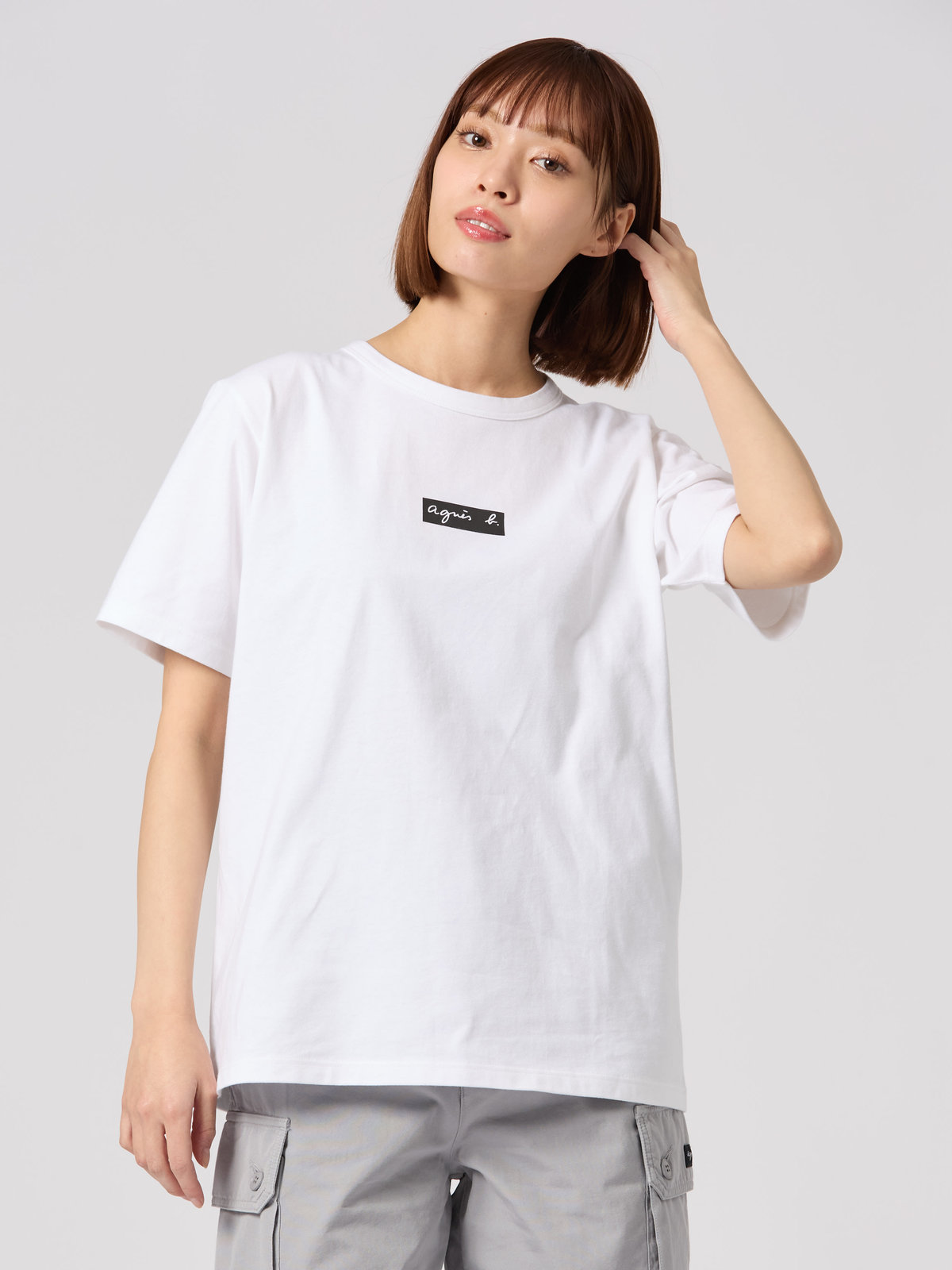 FEMME ウィメンズ 【Outlet】【ユニセックス】SEQ8 TS ボックスロゴTシャツ ホワイト