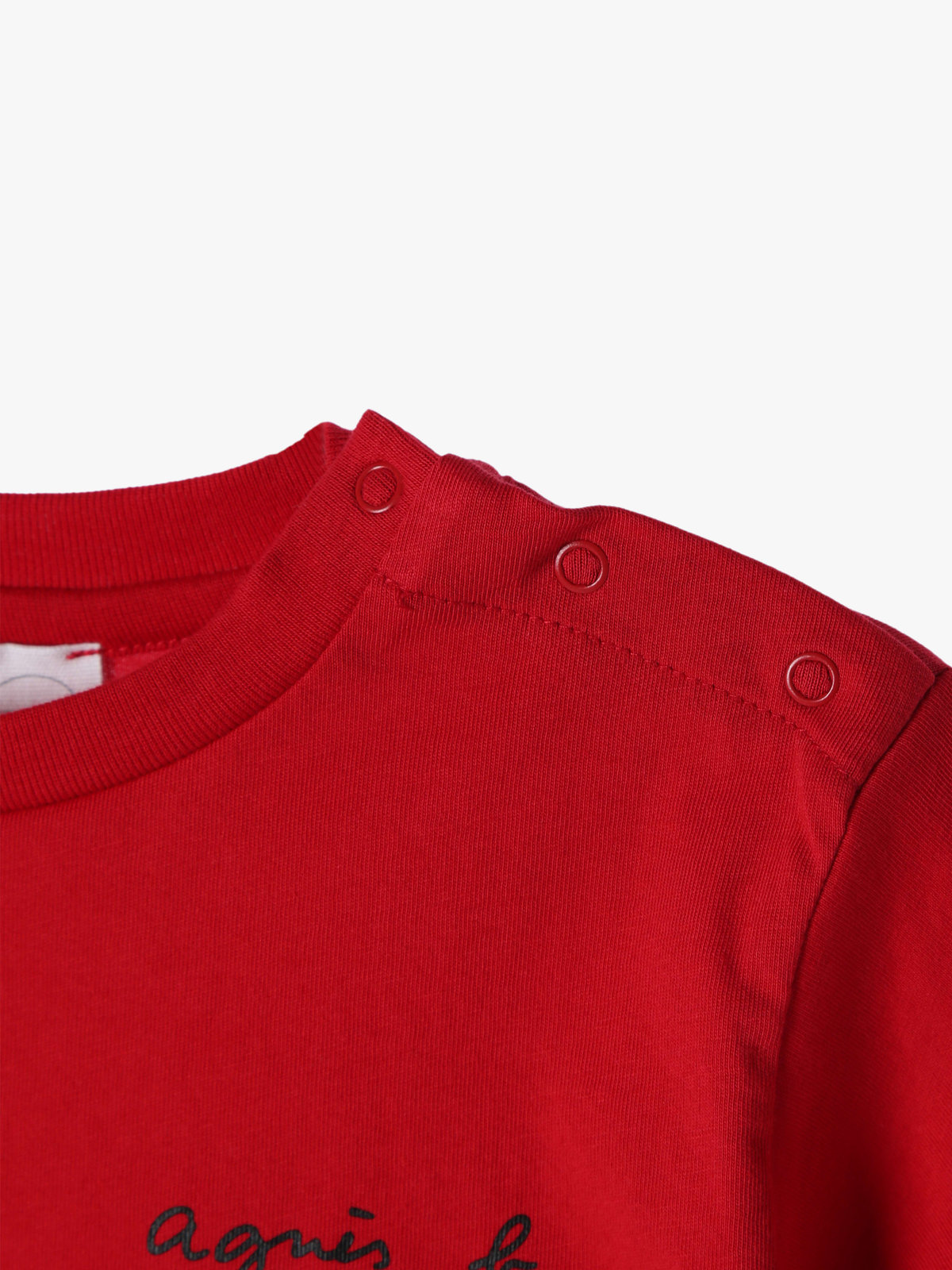 ENFANT ベビー 【Outlet】S179 L GD TS ベビー ロゴTシャツ レッド