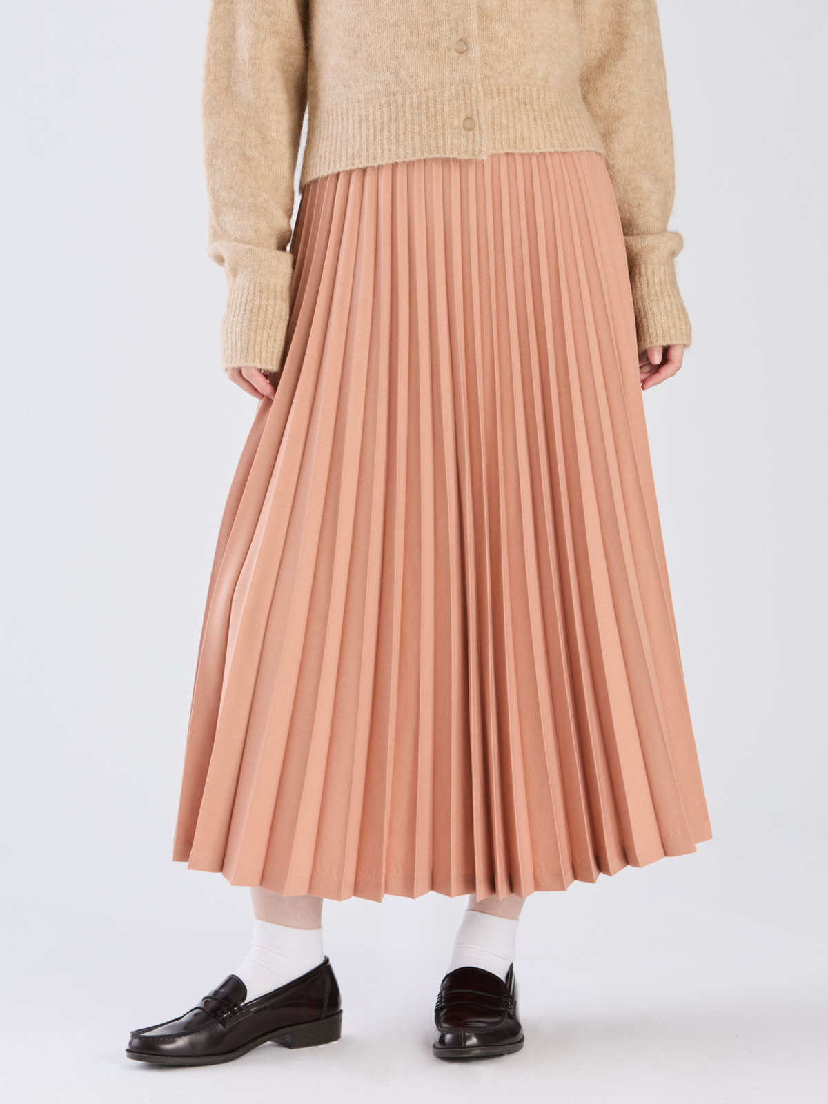 To b. by agnès b. 【Outlet】アコーディオンプリーツスカート オレンジ系その他