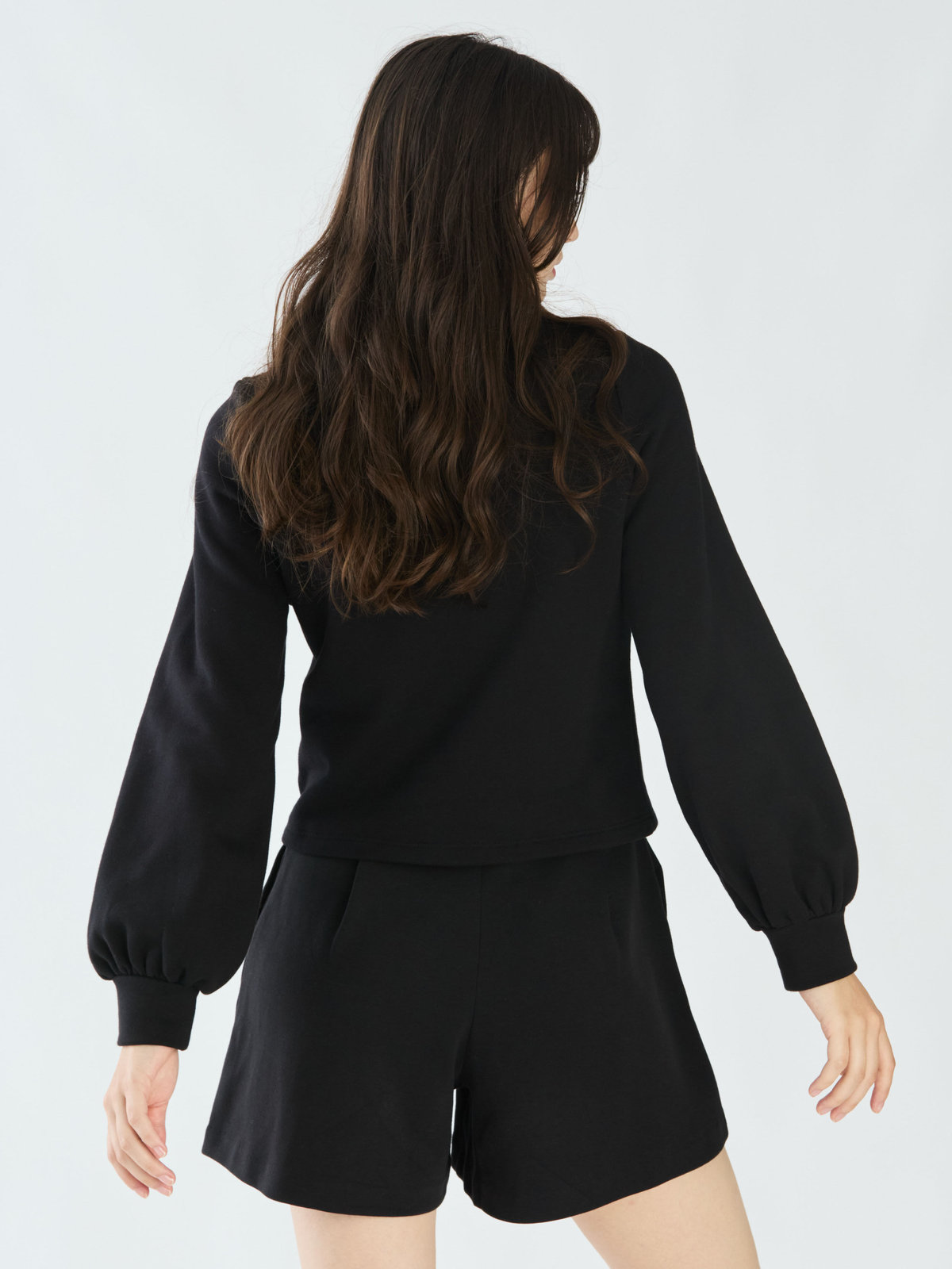 To b. by agnès b. 【Outlet】コットン ブラッシュド プリティ カーディガン ブラック