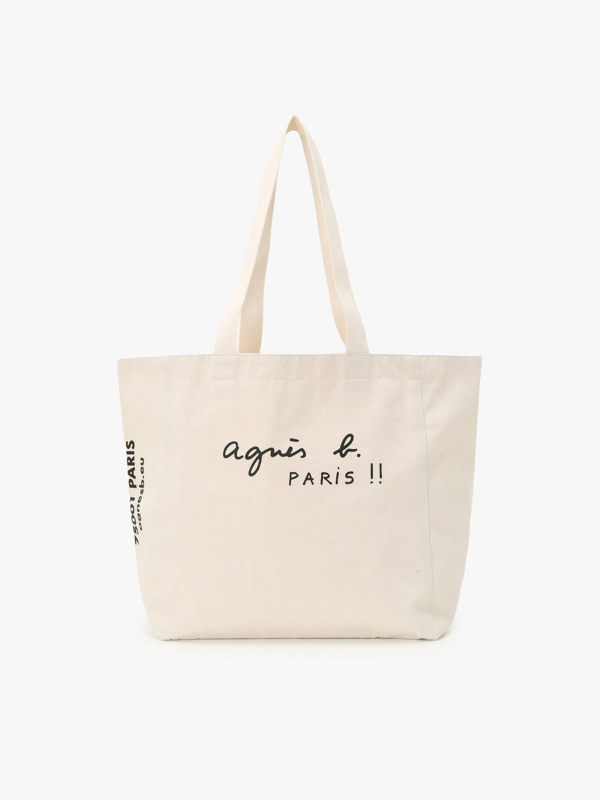FEMME ウィメンズ プリント コットン トートバッグ ”PARIS” ホワイト