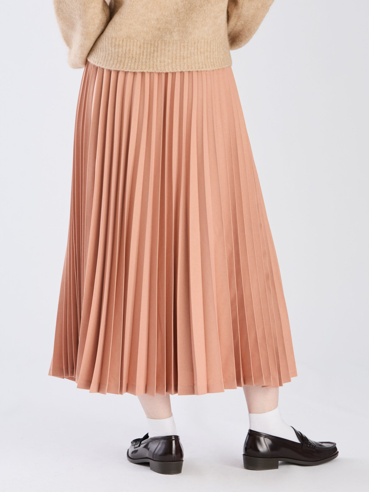 To b. by agnès b. 【Outlet】アコーディオンプリーツスカート オレンジ系その他