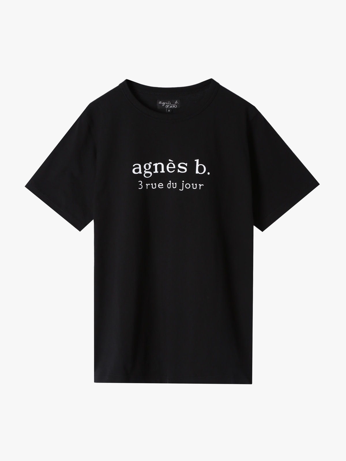 FEMME ウィメンズ 【Outlet】【ユニセックス】SEQ9 “3 rue du jour”ロゴTシャツ ブラック