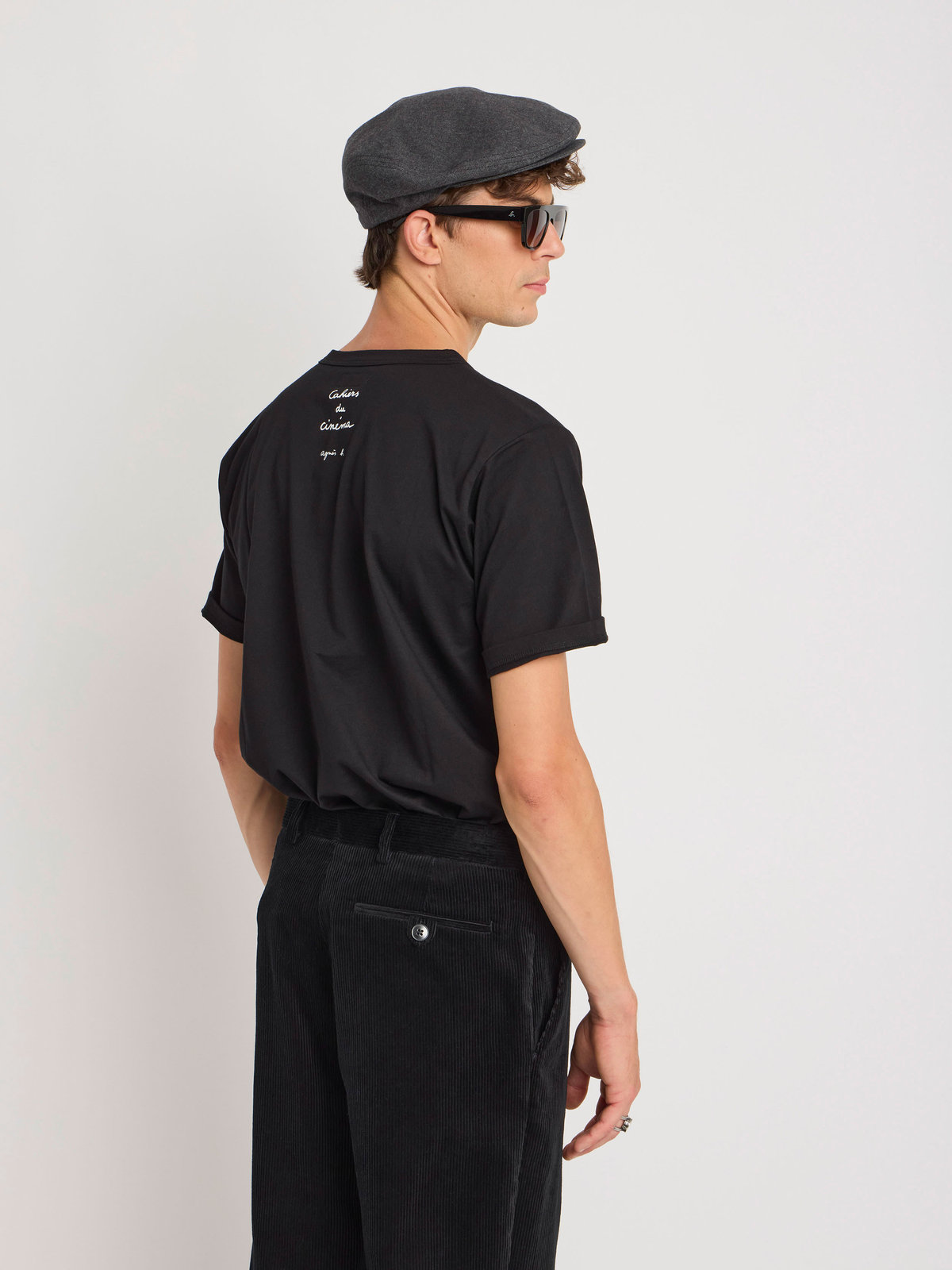 FEMME ウィメンズ フォトプリント コットン 半袖 Tシャツ ”Cahiers du Cinema” ブラック