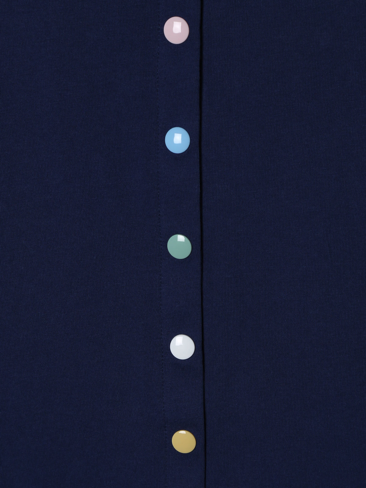 ENFANT ガールズ キッズ マルチカラー コットン ノースリーブ ワンピース "Barbie" ネイビー