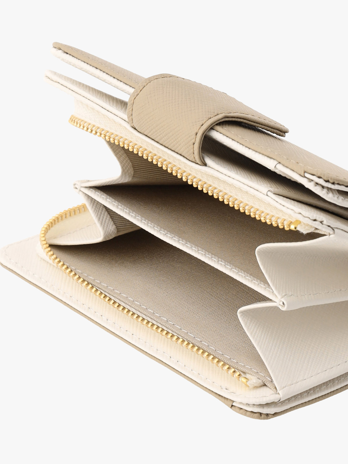 VOYAGE ウィメンズ バッグ＆ウォレット  レザー二つ折り ウォレット "Erika" QAW05-11 ベージュ