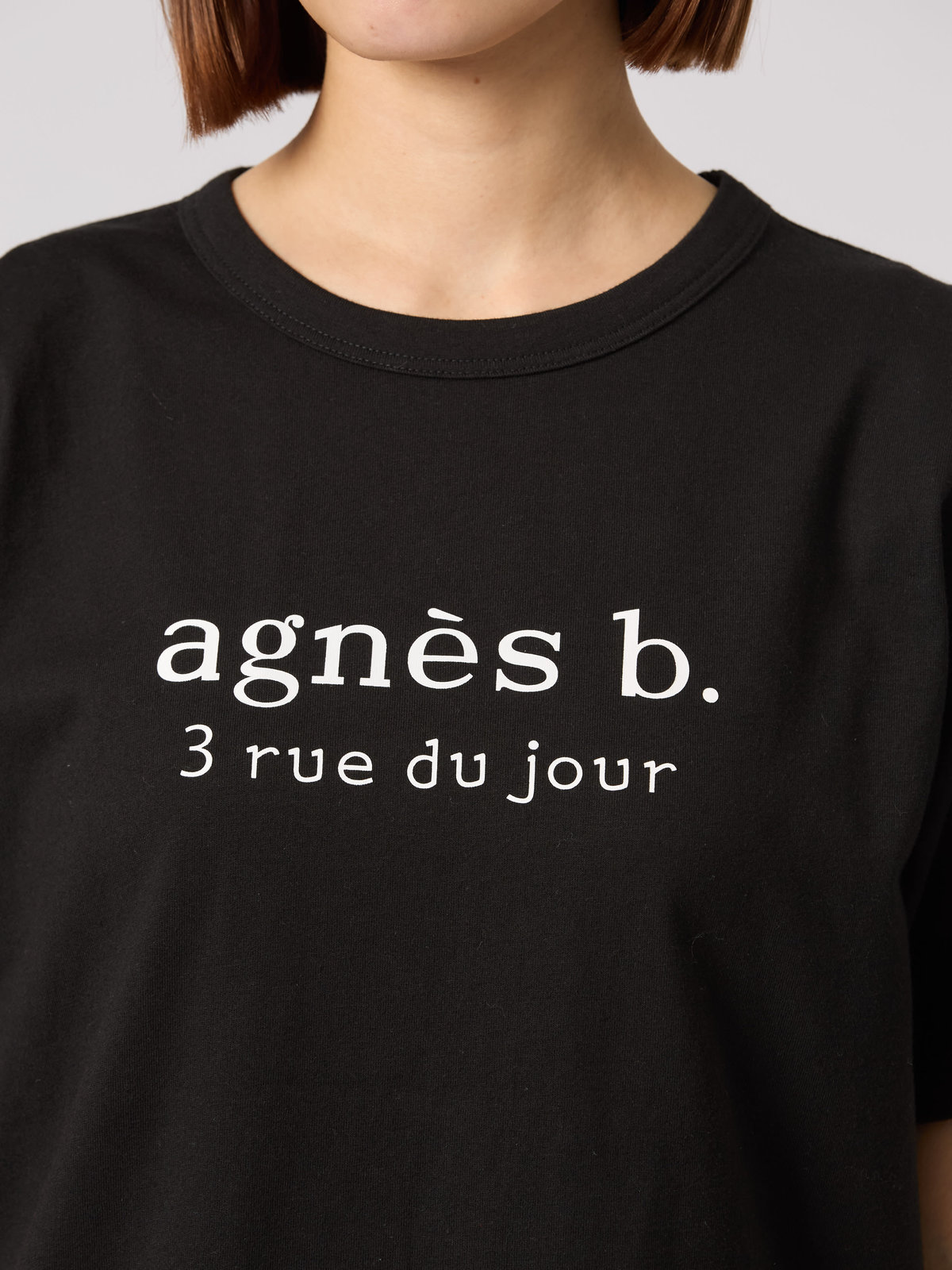 FEMME ウィメンズ 【Outlet】【ユニセックス】SEQ9 “3 rue du jour”ロゴTシャツ ブラック