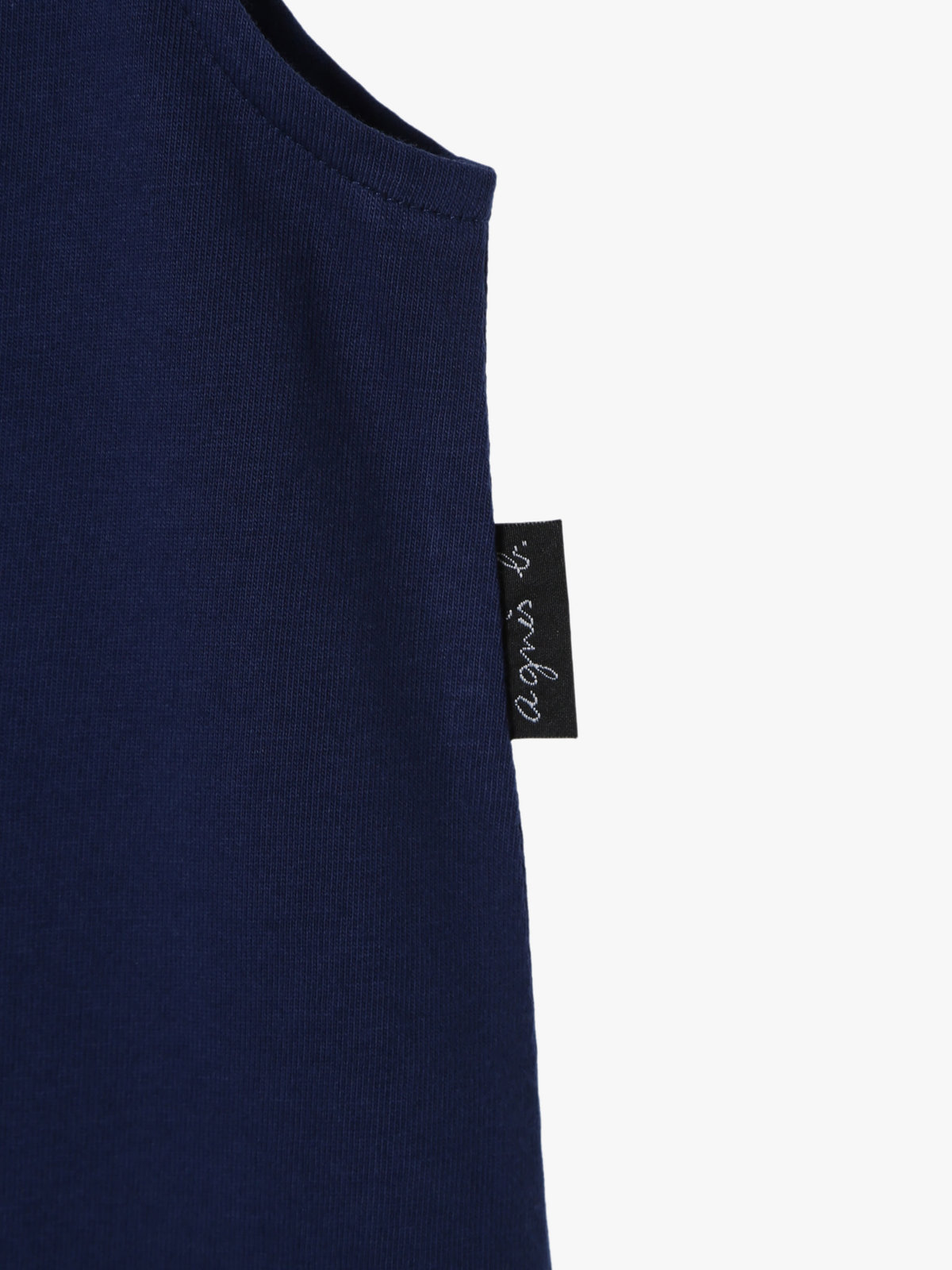 ENFANT ガールズ キッズ マルチカラー コットン ノースリーブ ワンピース "Barbie" ネイビー