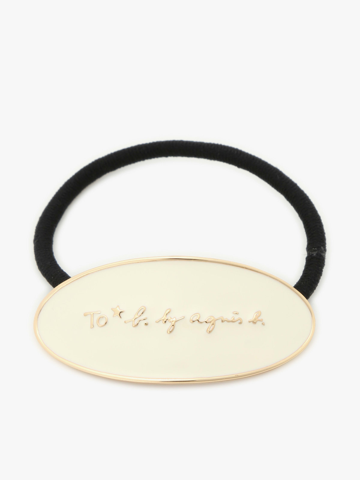 To b. by agnès b. カラー エポキシ ヘアタイ ホワイト