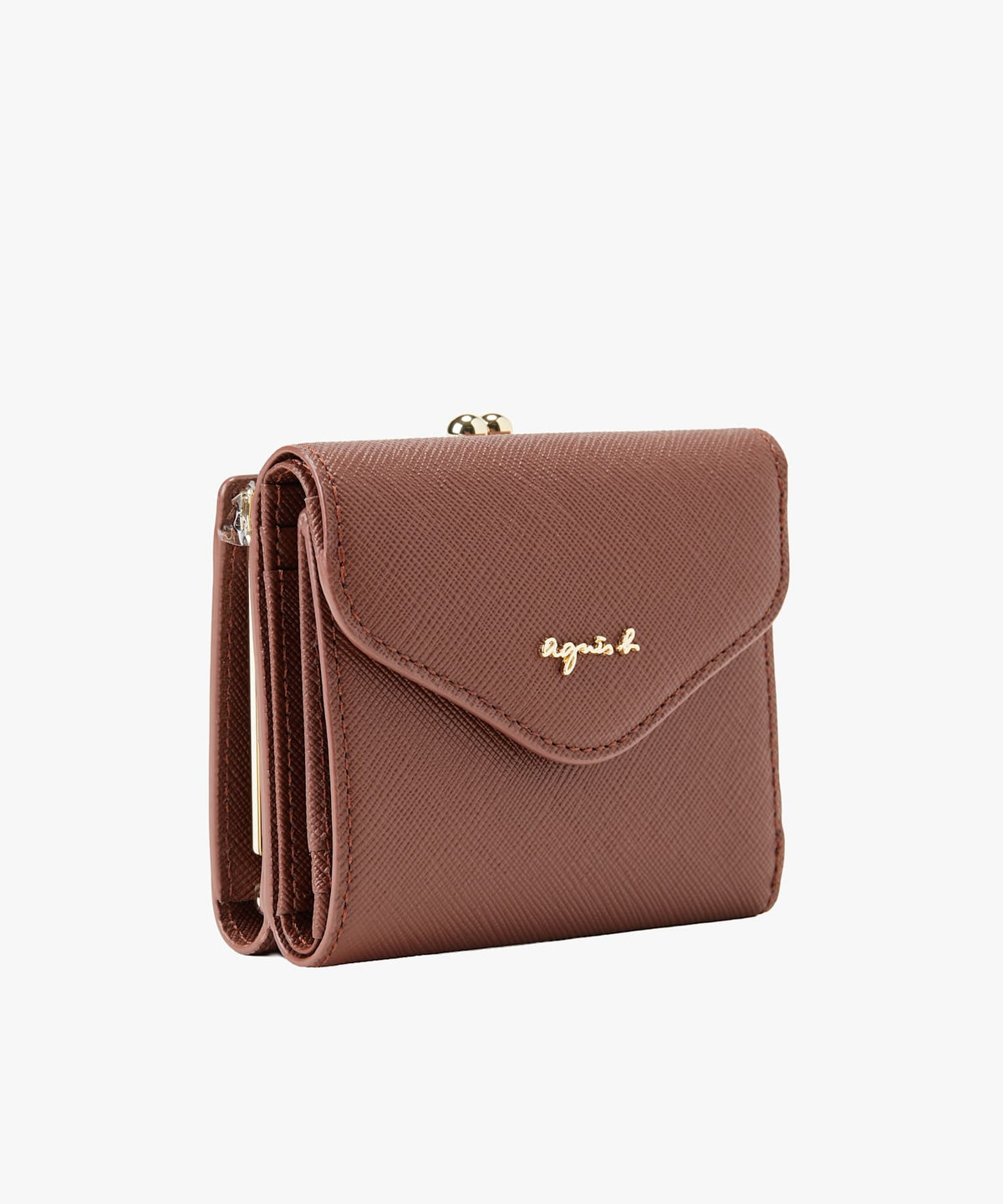 VOYAGE ウィメンズ バッグ＆ウォレット レザー 三つ折りがま口 ミニ ウォレット "ava" TAW02-10 ブラウン