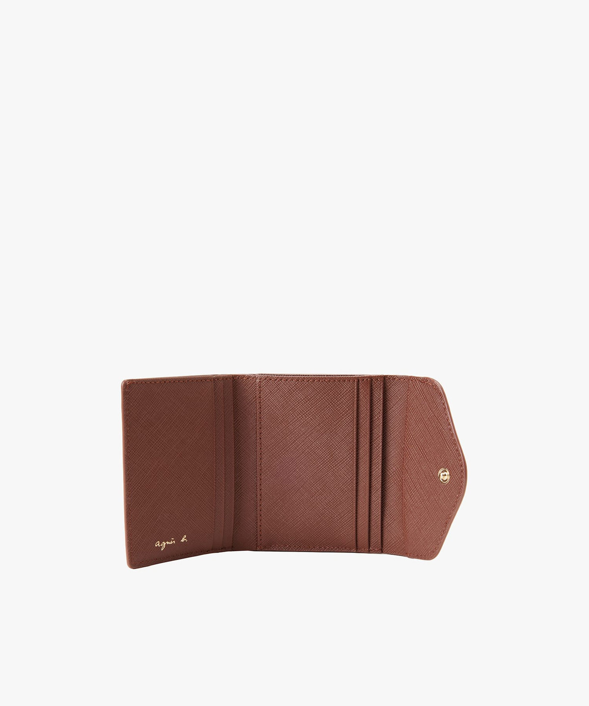 VOYAGE ウィメンズ バッグ＆ウォレット レザー 三つ折りがま口 ミニ ウォレット "ava" TAW02-10 ブラウン