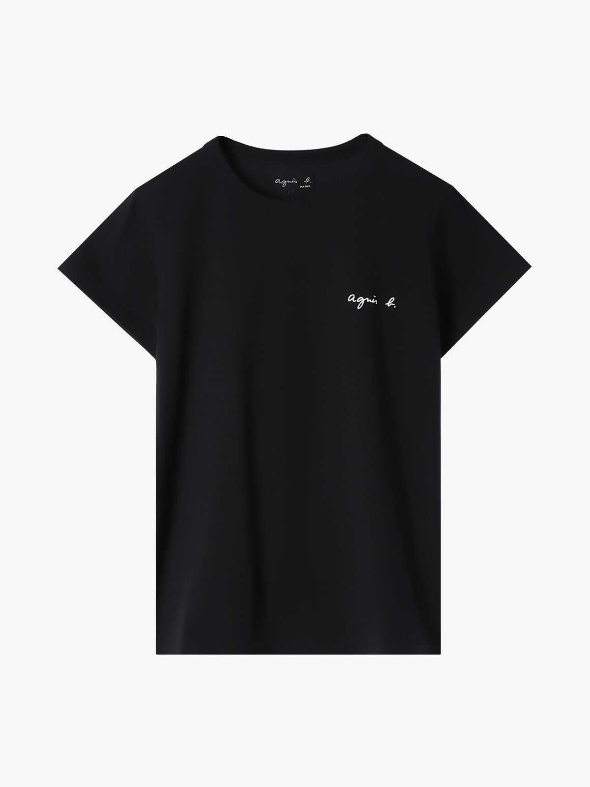 FEMME ウィメンズ ロゴ プリント コットン 半袖 Tシャツ "Brando" ブラック