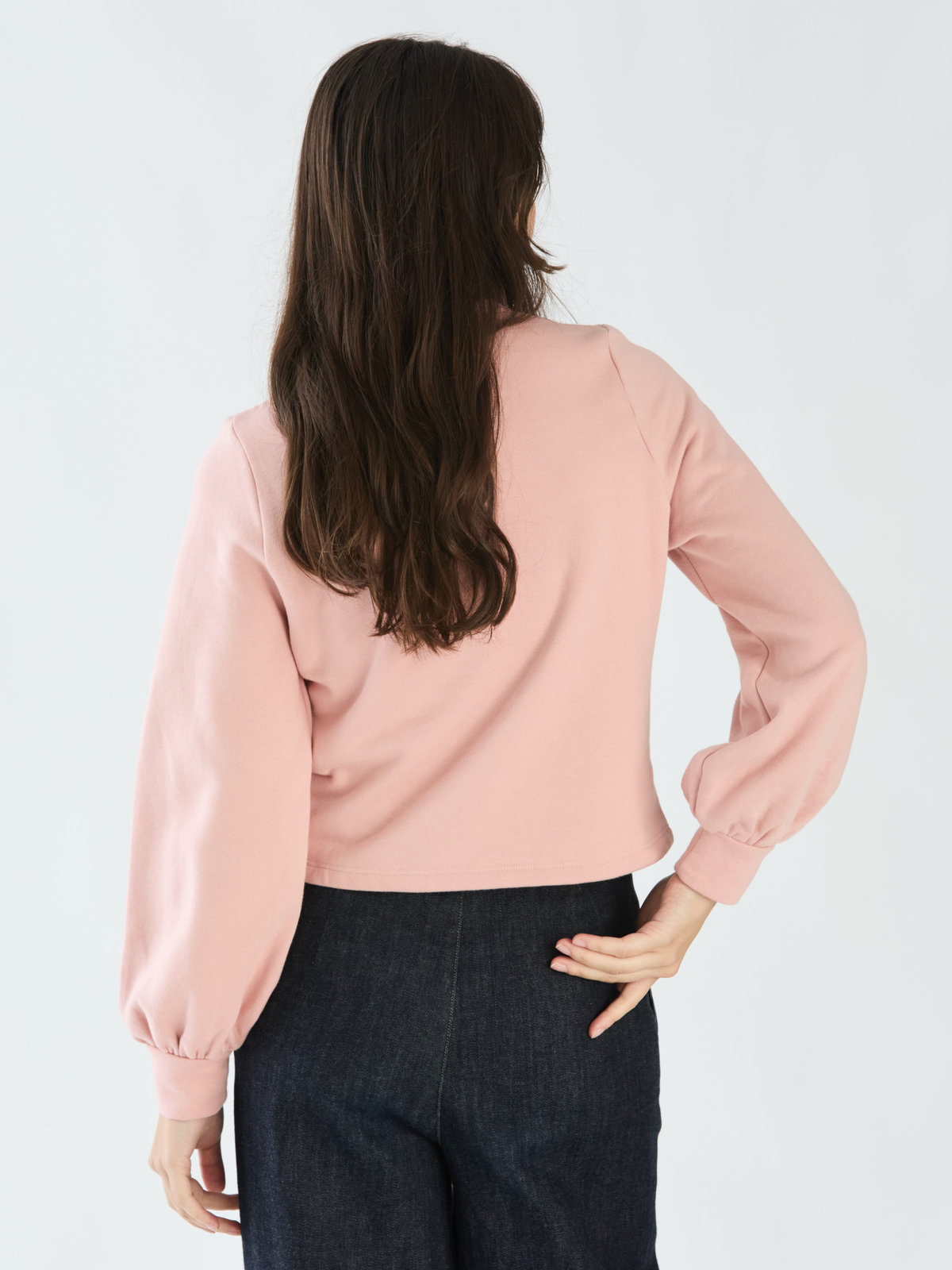 To b. by agnès b. 【Outlet】コットン ブラッシュド プリティ カーディガン ペールピンク