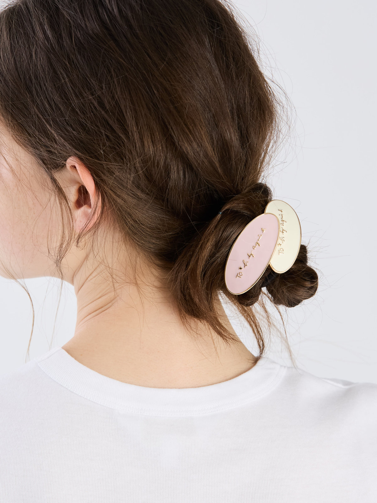 To b. by agnès b. カラー エポキシ ヘアタイ ホワイト