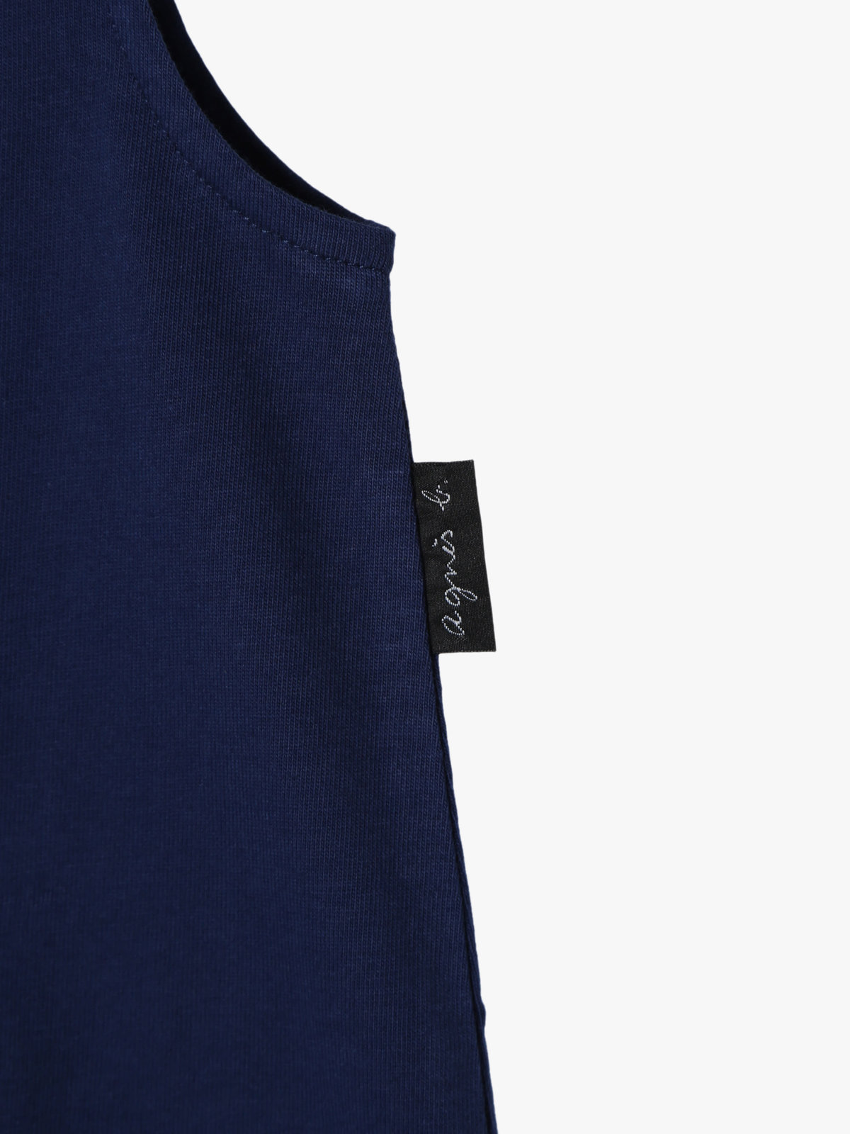 ENFANT ベビー ベビー マルチカラー コットン ノースリーブ ワンピース "Barbie" ネイビー