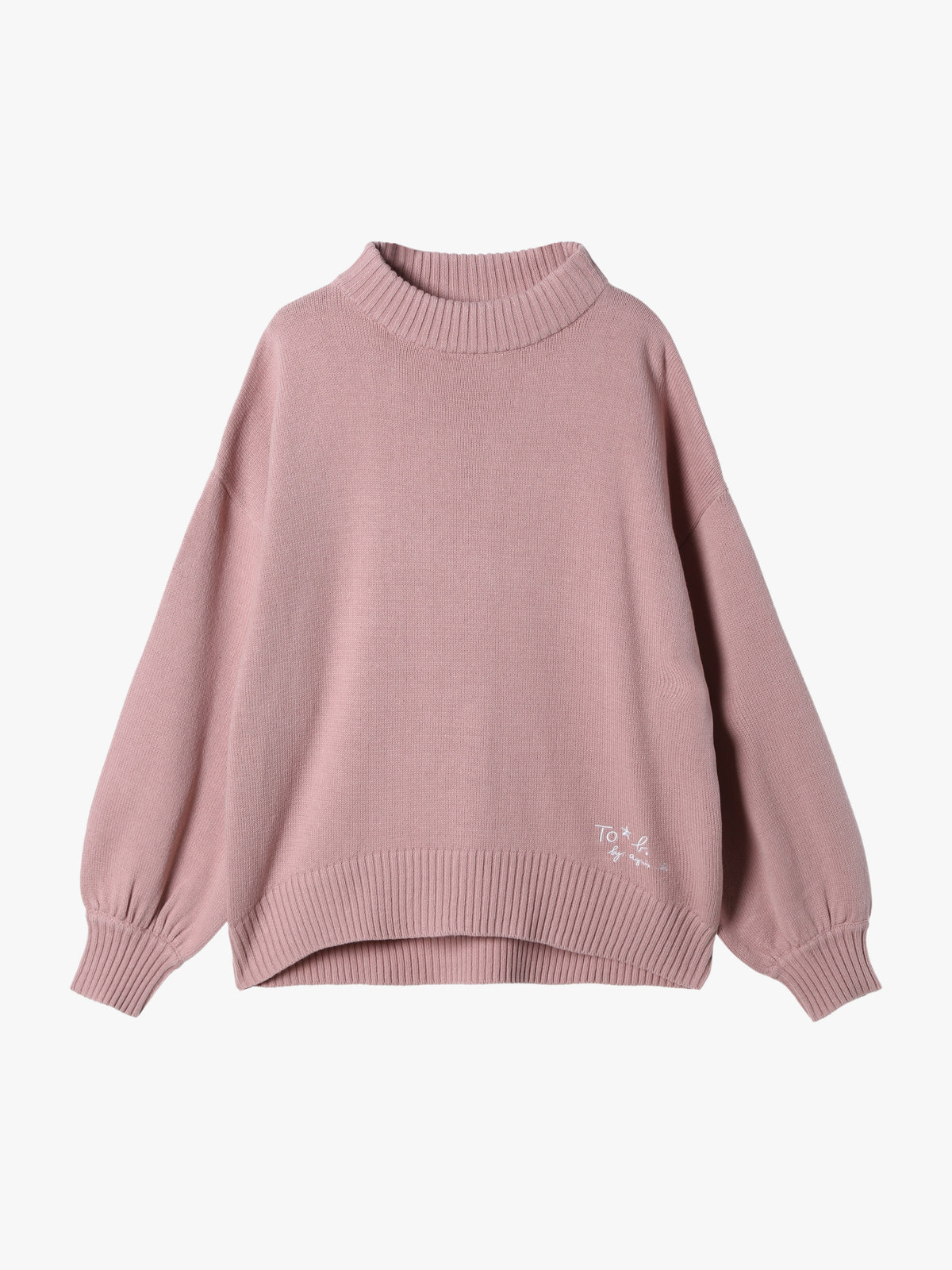 To b. by agnès b. ソフトニット プルオーバー ピンク