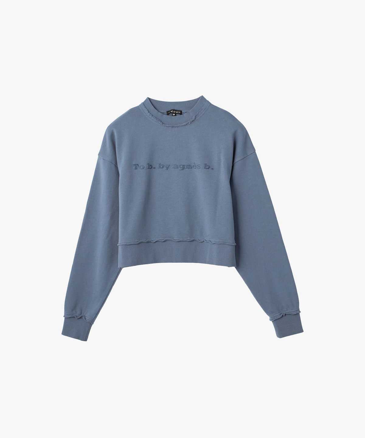 To b. by agnès b. ロゴ ヴィンテージ スウェット ネイビー