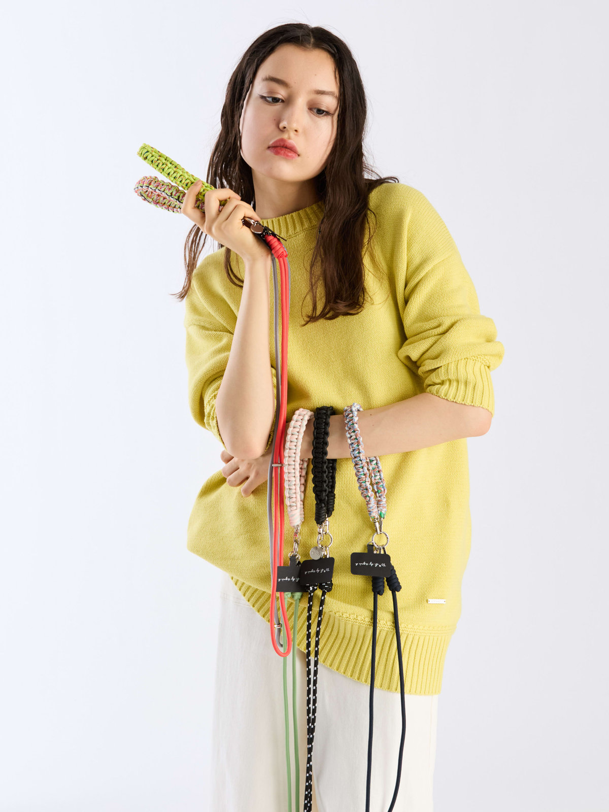 To b. by agnès b. WX33 MOBILE モバイルストラップセット ブラック