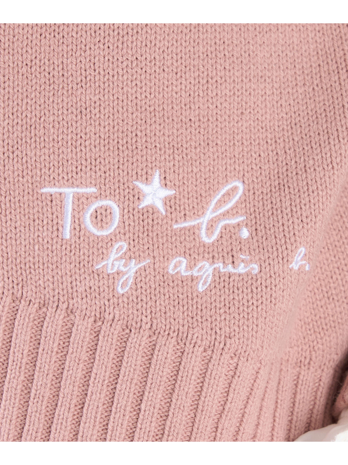 To b. by agnès b. ソフトニット プルオーバー ピンク