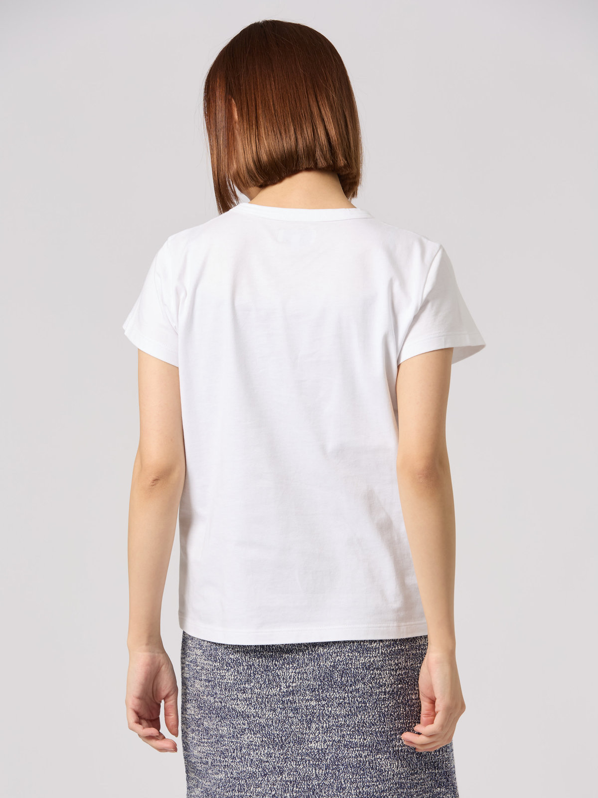 FEMME ウィメンズ ロゴ プリント コットン 半袖 Tシャツ "Brando" ホワイト