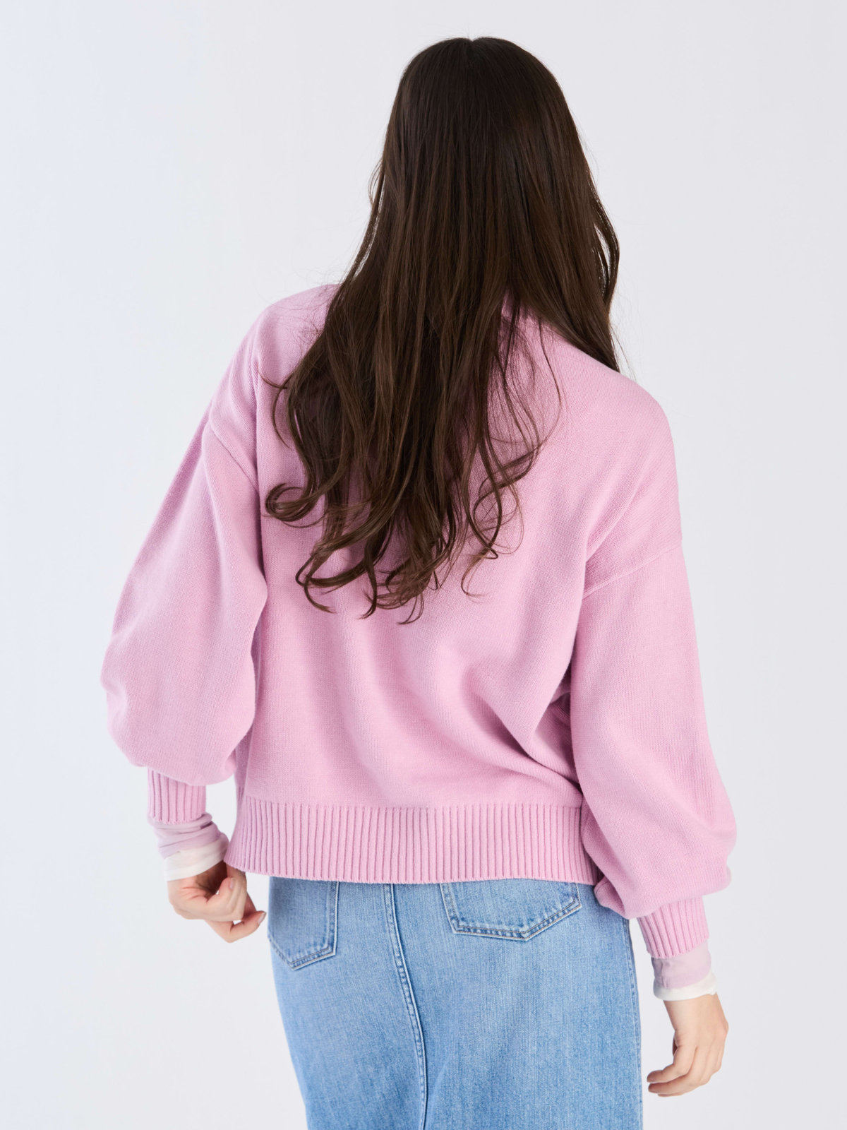 To b. by agnès b. 【Outlet】ソフトニット プルオーバー ピンク