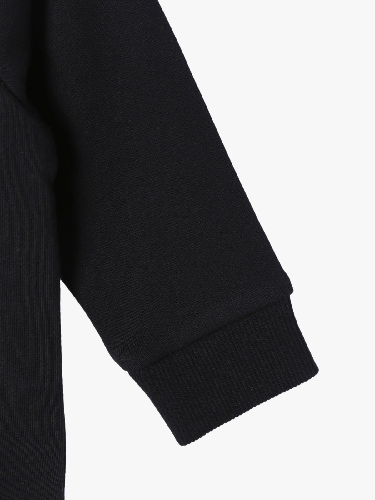 ENFANT ベビー ベビー ロゴ コットン 長袖 スウェット ブラック