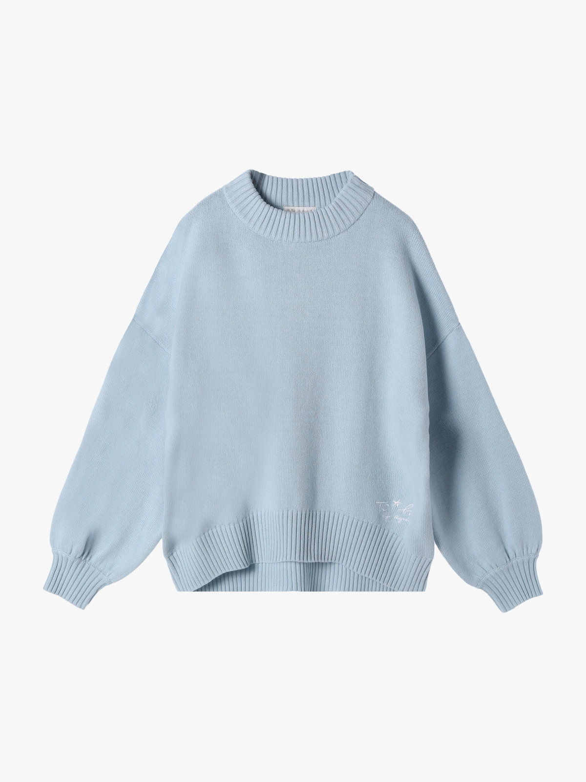 To b. by agnès b. 【Outlet】ソフトニット プルオーバー ライトブルー
