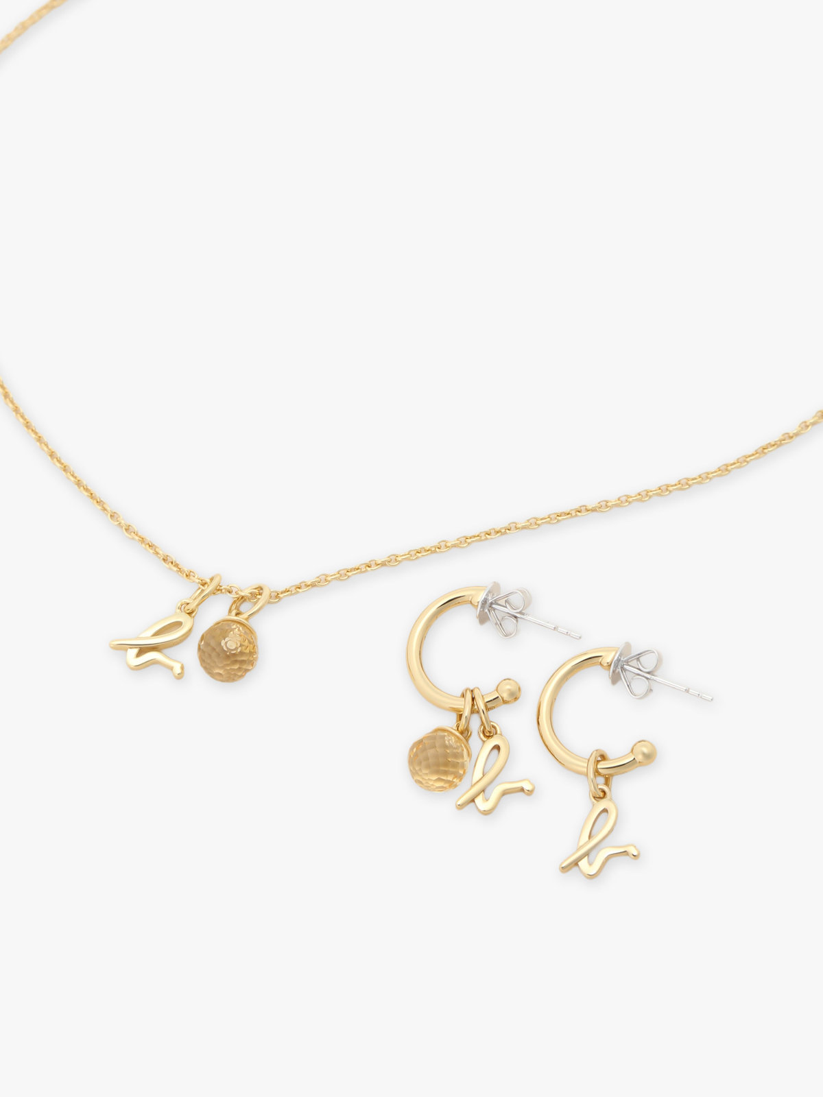 FEMME ウィメンズ ストーンネックレス ”Citrine” イエロー系その他