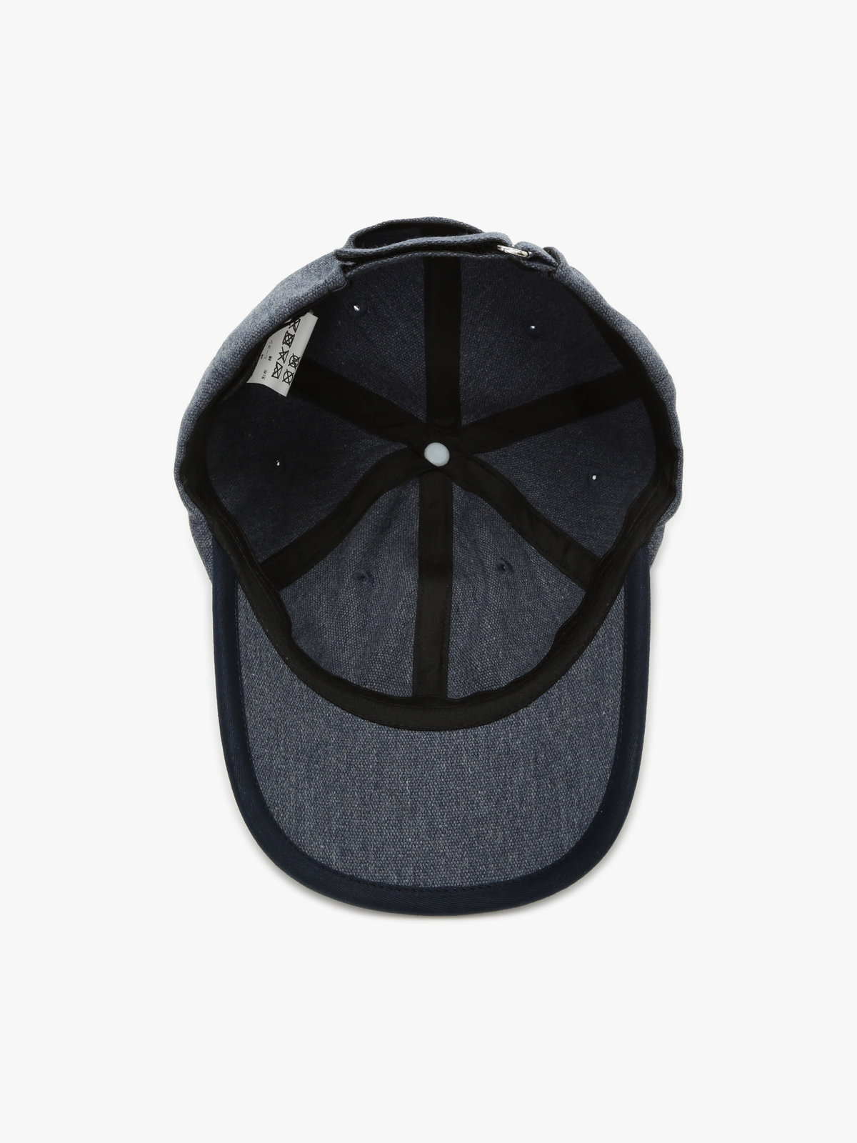 To b. by agnès b. 【Outlet】ロゴ刺繍 バイカラー パイピング キャップ ネイビー