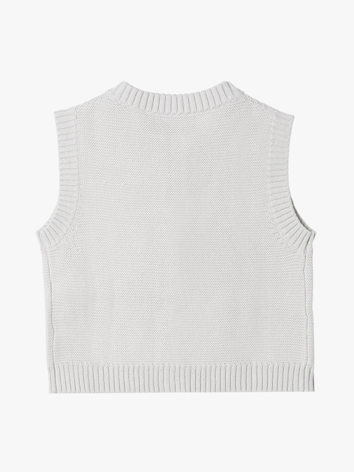 ENFANT ベビー ベビー "b." ロゴ コットン ノースリーブ ニット ベスト グレー系その他