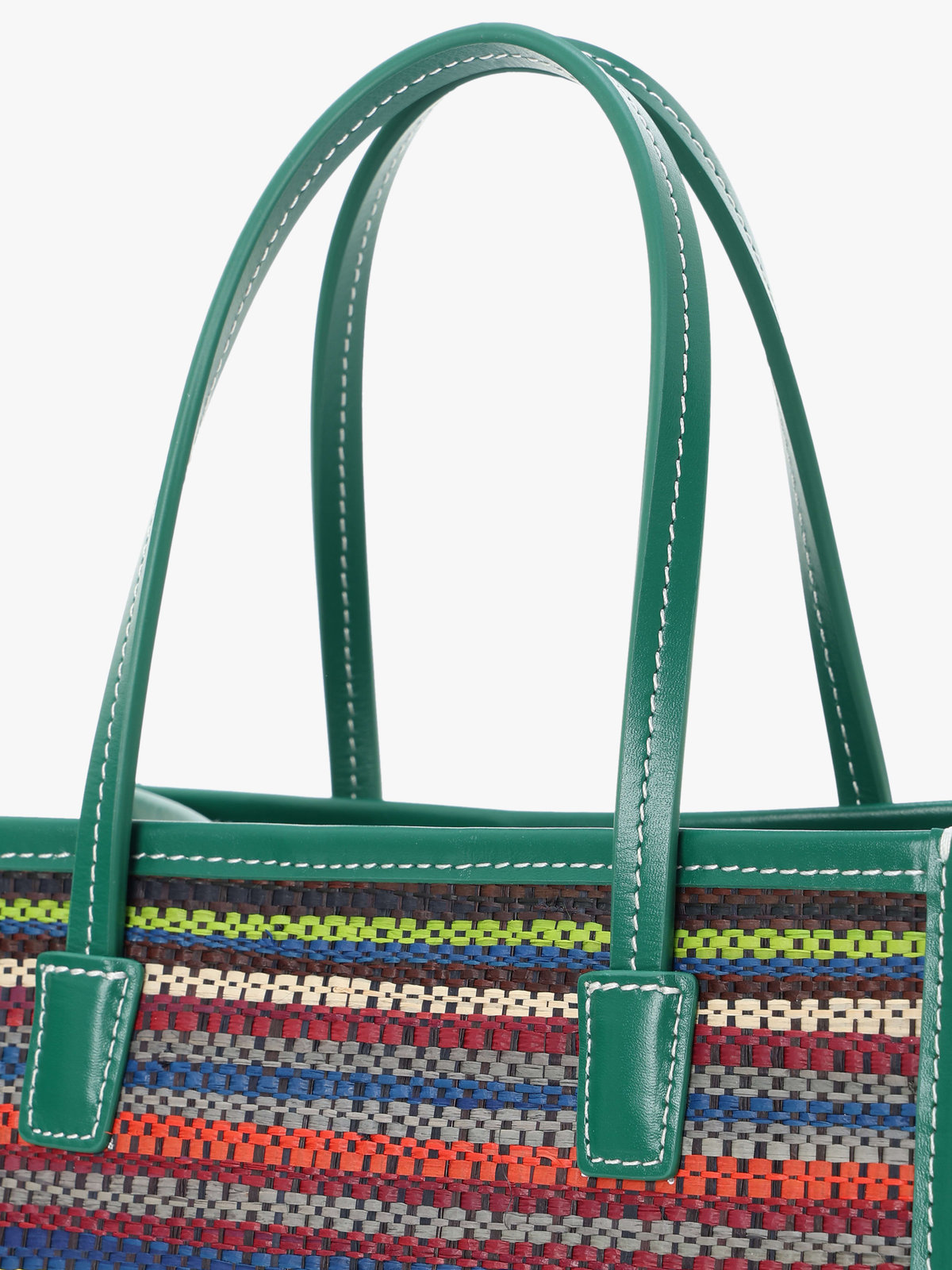 VOYAGE ウィメンズ バッグ＆ウォレット ラフィア スモール トートバッグ (WAX35-01) グリーン