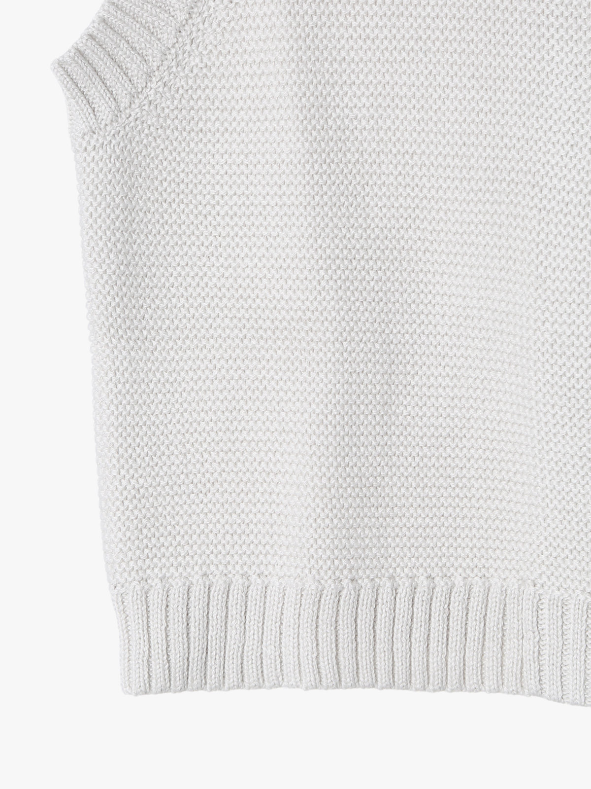 ENFANT ベビー ベビー "b." ロゴ コットン ノースリーブ ニット ベスト グレー系その他