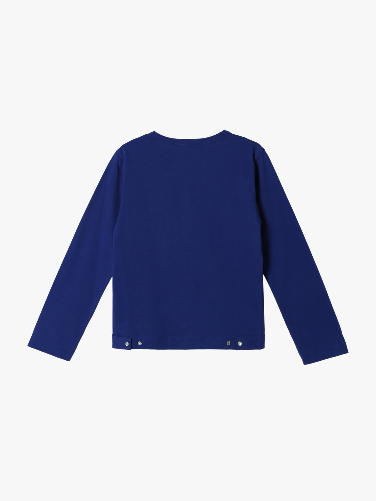 ENFANT ユニセックス キッズ コットン 長袖 カーディガンプレッション ネイビー