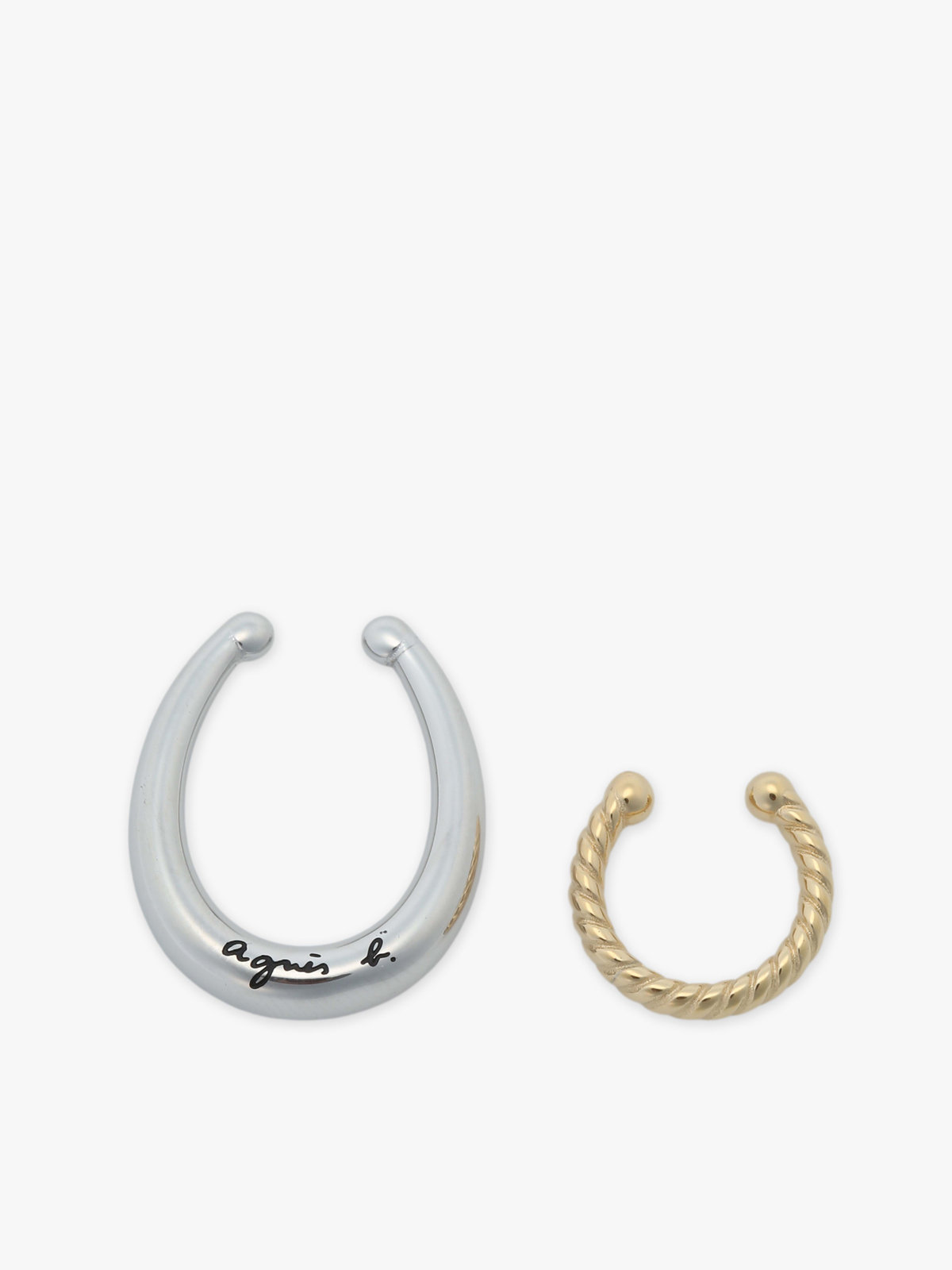 FEMME ウィメンズ イヤーカフ セット "Anchor Knot" シルバー系その他