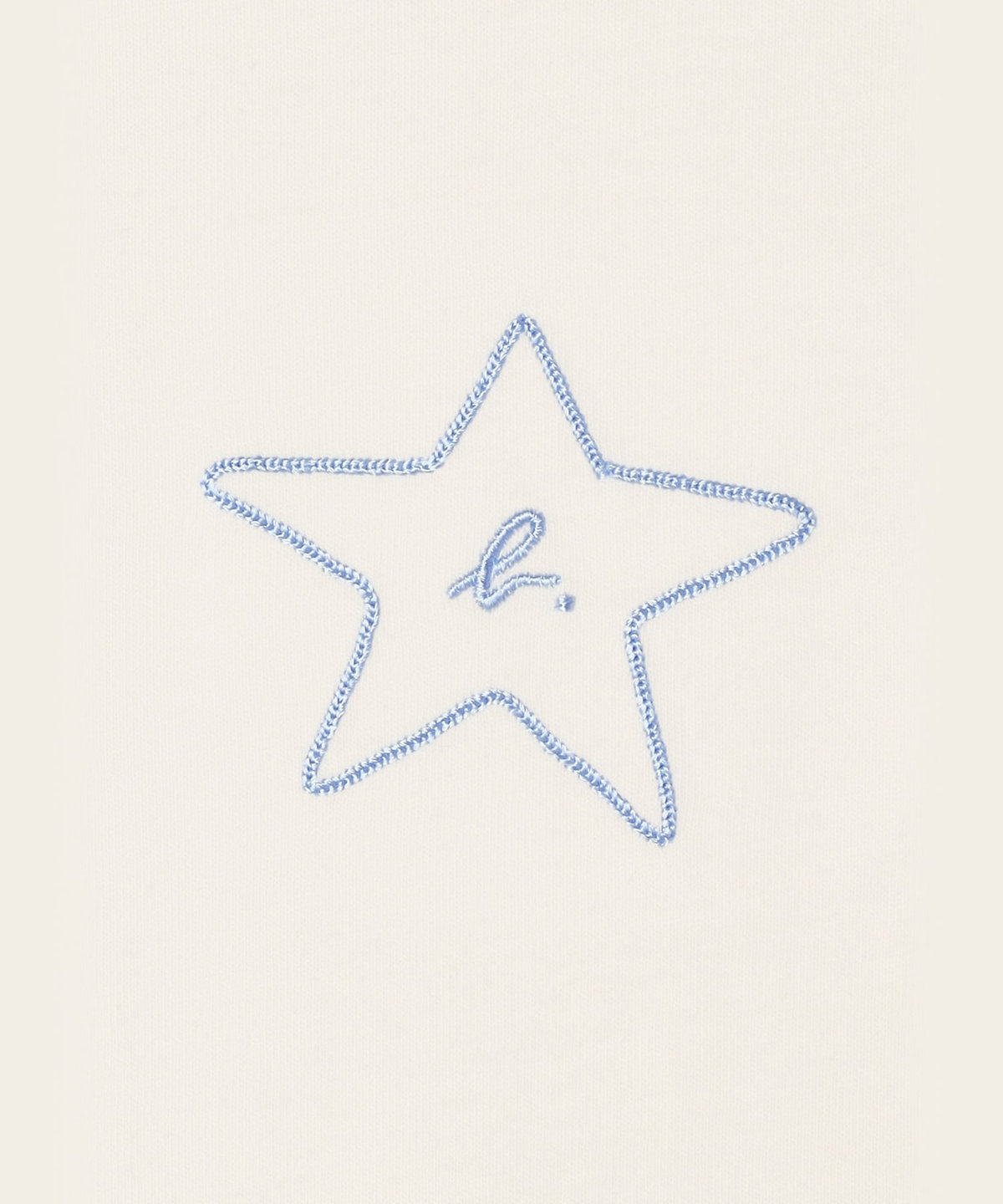 ENFANT ユニセックス キッズ "b." ロゴ スター コットン 半袖 Tシャツ "Domi" ホワイト