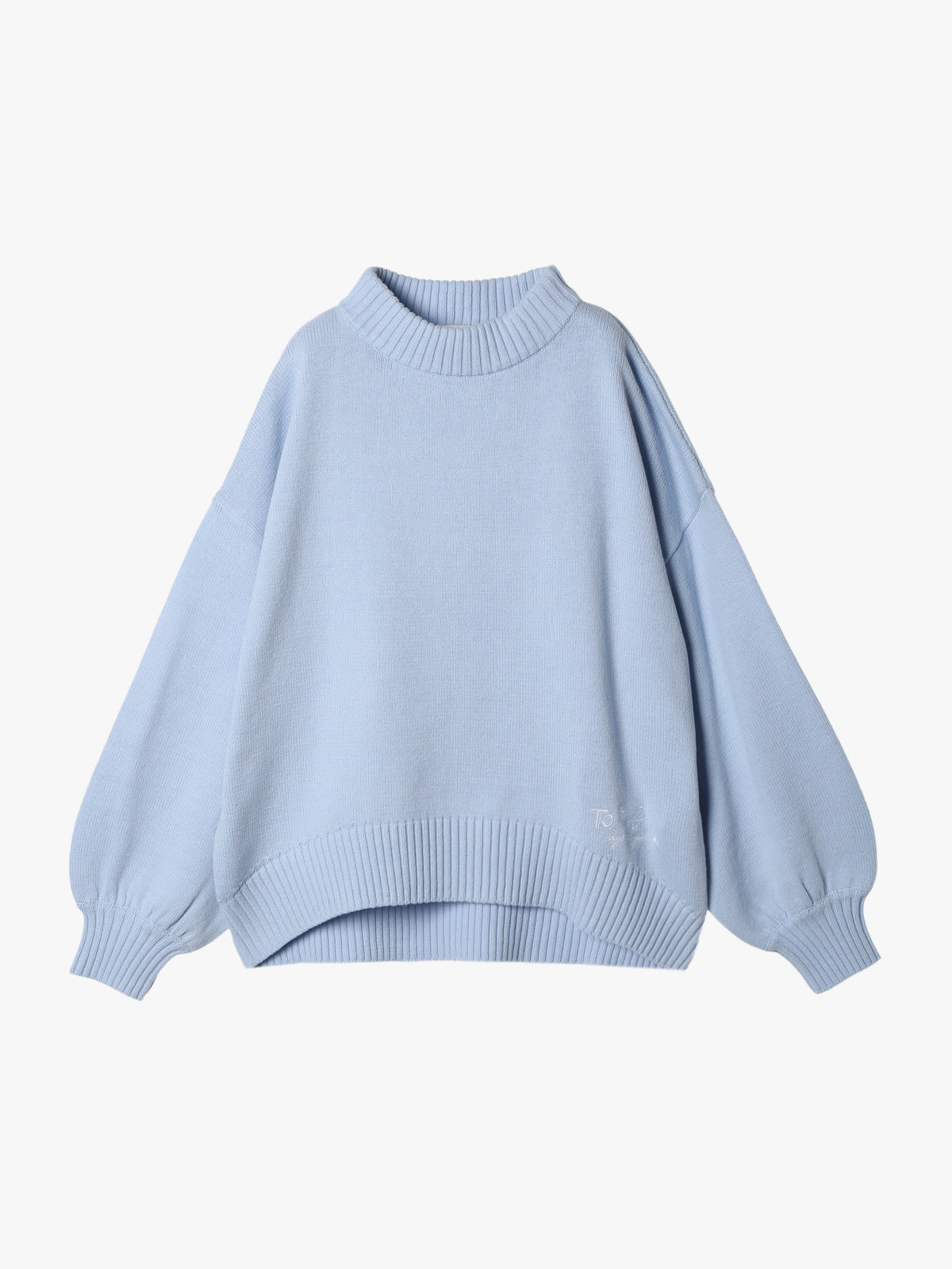 To b. by agnès b. ソフトニット プルオーバー ブルー系その他