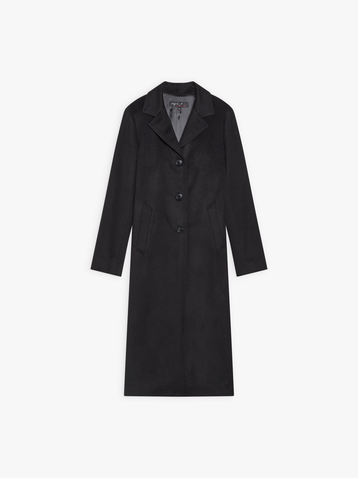 FEMME ウィメンズ カシミヤ ロング チェスターコート "North" ブラック