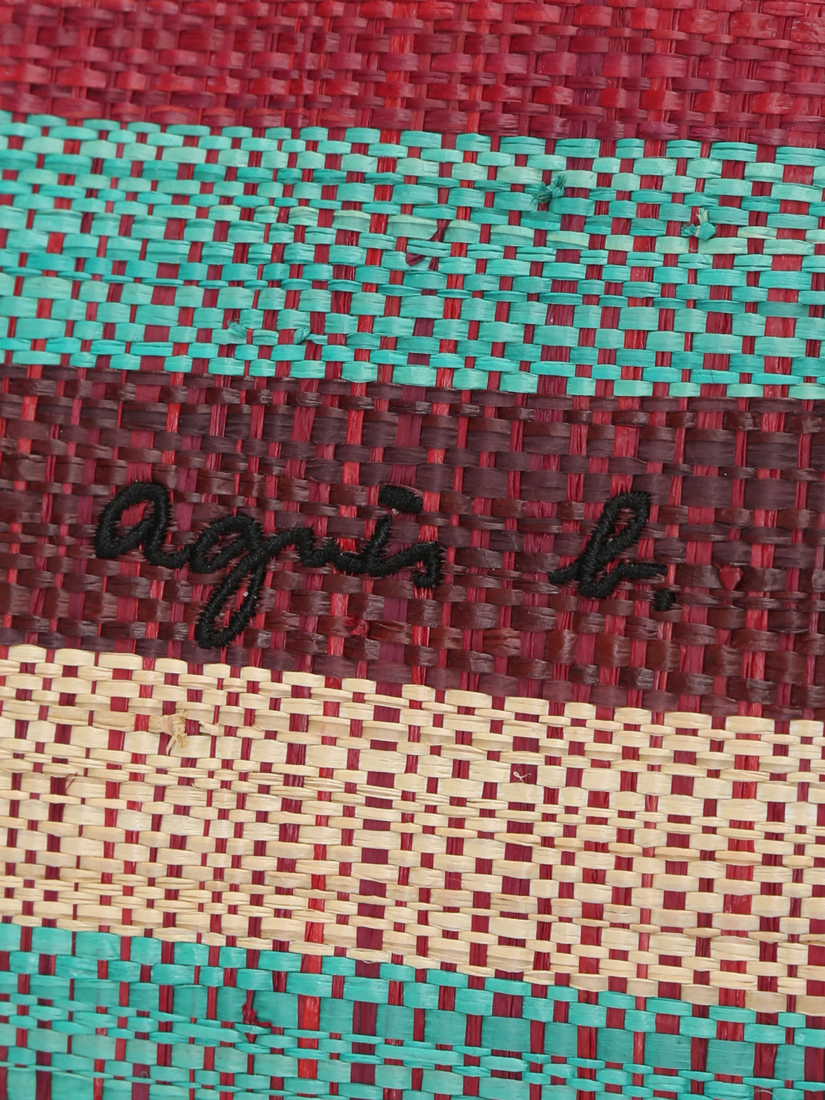 VOYAGE ウィメンズ バッグ＆ウォレット ラフィア スモール トートバッグ (WAX35-01) グリーン