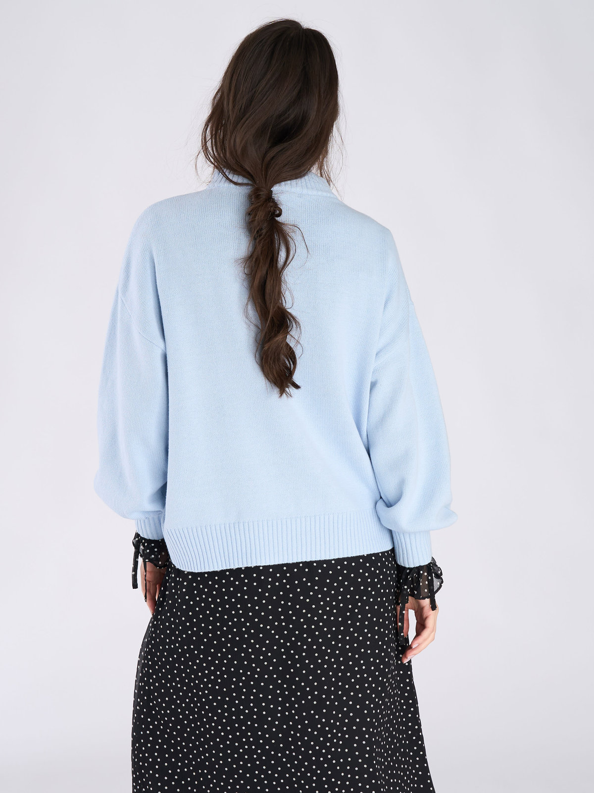 To b. by agnès b. ソフトニット プルオーバー ブルー系その他