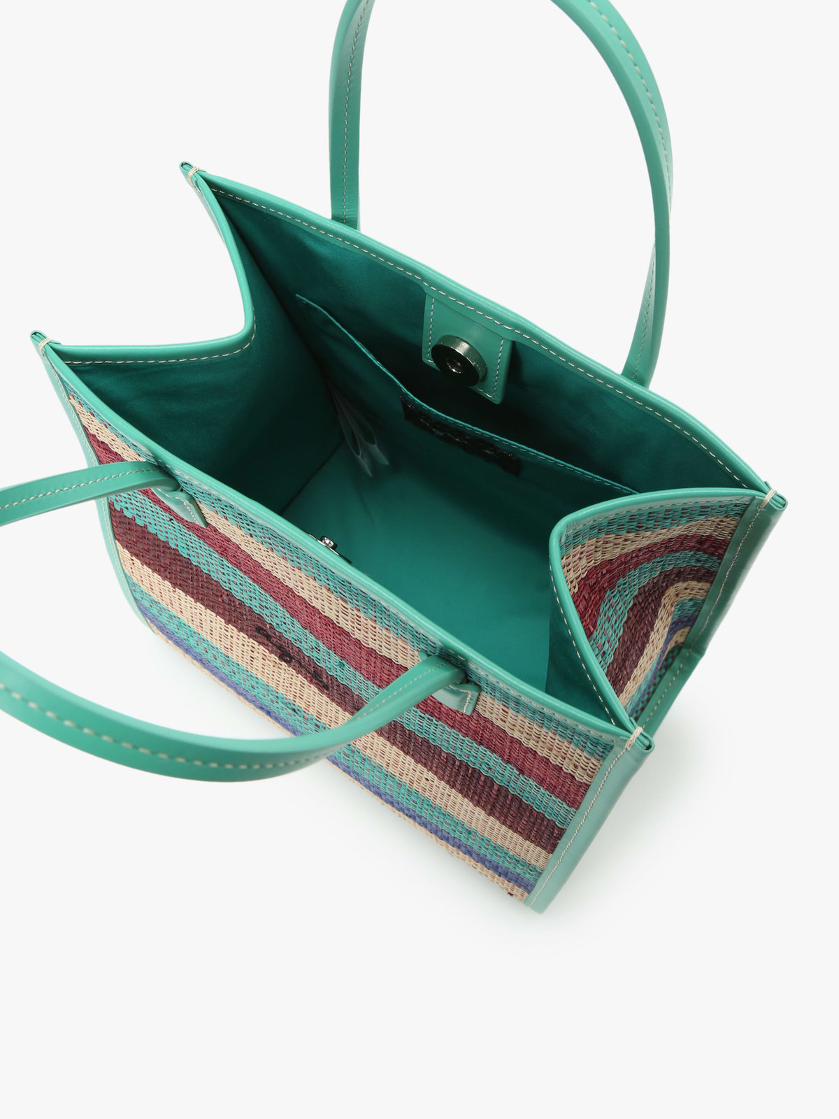 VOYAGE ウィメンズ バッグ＆ウォレット ラフィア スモール トートバッグ (WAX35-01) グリーン