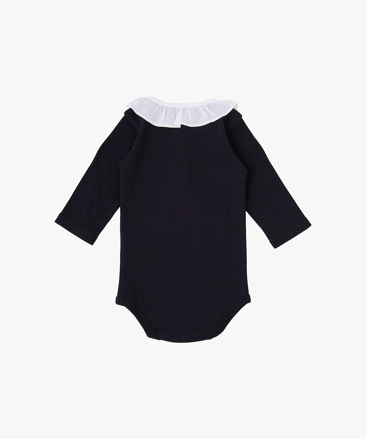 ENFANT ベビー ベビー "b." ロゴ コットン 長袖 コンビネゾン ブラック
